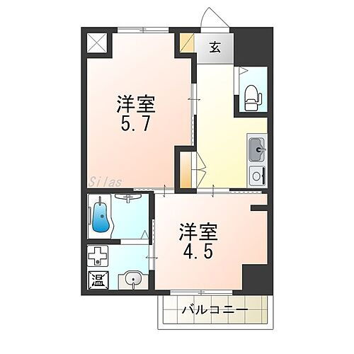 大阪府堺市堺区少林寺町西1丁 湊駅 2K マンション 賃貸物件詳細