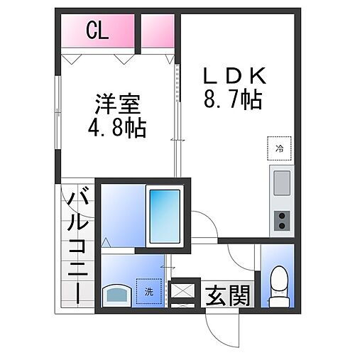 フジパレス高石加茂 3階 1LDK 賃貸物件詳細