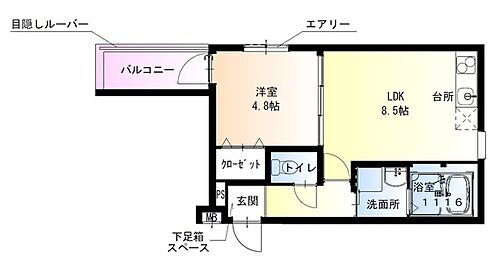 大阪府東大阪市横沼町1丁目 長瀬駅 1DK アパート 賃貸物件詳細