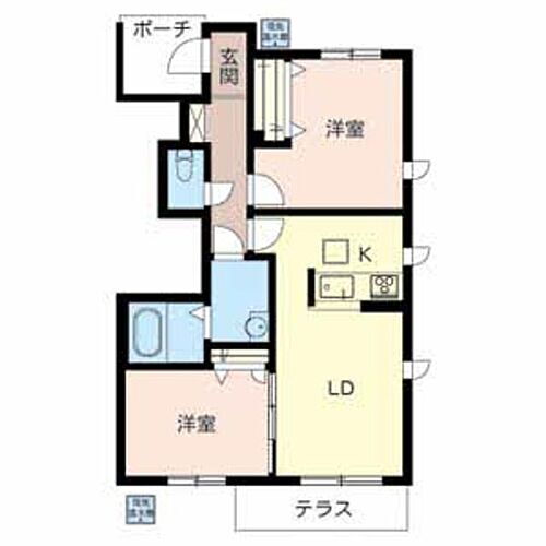 Ｓｕｎ　Ｃｏｕｒｔ　美原　Ｉ 1階 2LDK 賃貸物件詳細