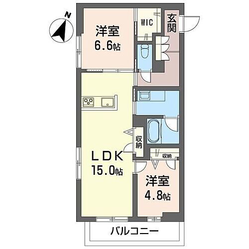 カスカード北浦和 2階 2LDK 賃貸物件詳細