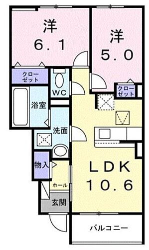 神奈川県厚木市上落合 愛甲石田駅 2LDK アパート 賃貸物件詳細