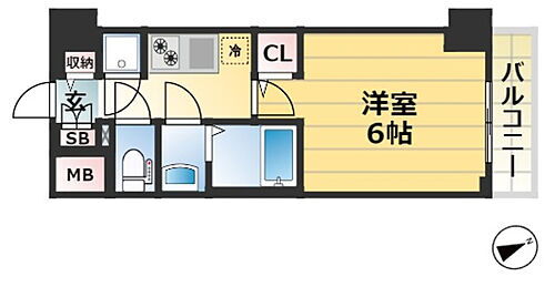 兵庫県神戸市兵庫区東出町3丁目 神戸駅 1K マンション 賃貸物件詳細