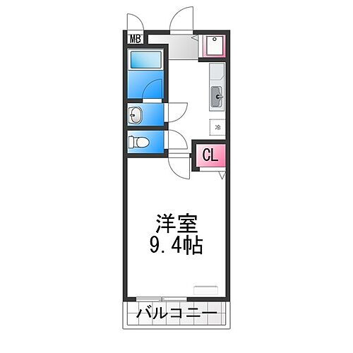 大阪府堺市北区百舌鳥梅町3丁 なかもず駅 1K アパート 賃貸物件詳細
