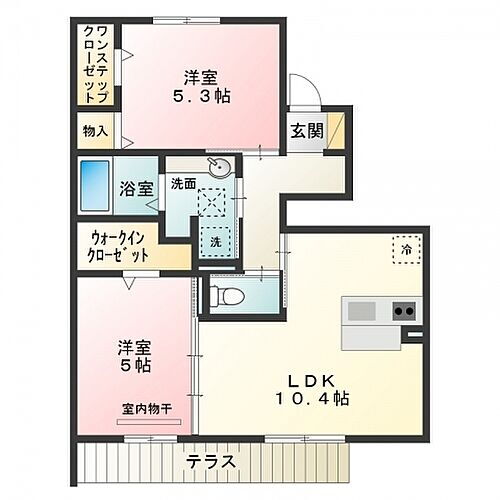 大阪府堺市東区大美野 北野田駅 2LDK アパート 賃貸物件詳細
