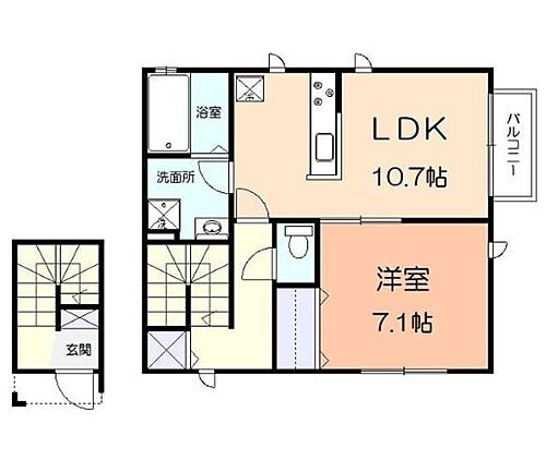 神奈川県厚木市愛甲2丁目 愛甲石田駅 1LDK アパート 賃貸物件詳細