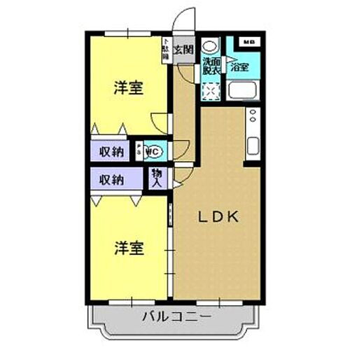 栃木県宇都宮市宝木町2丁目 宇都宮駅 2LDK マンション 賃貸物件詳細