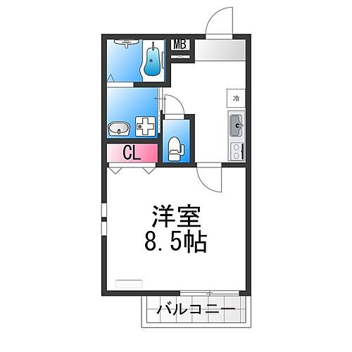 大阪府堺市堺区今池町2丁 浅香山駅 1K アパート 賃貸物件詳細