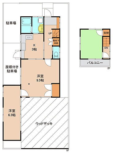 茨城県つくばみらい市狸穴1206-64 みらい平駅 2LDK 一戸建て 賃貸物件詳細