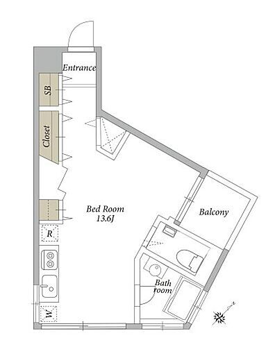 東京都港区六本木5丁目13-12 麻布十番駅 ワンルーム マンション 賃貸物件詳細