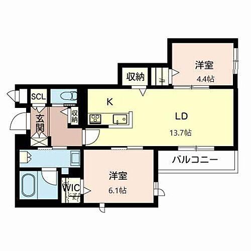 Ｓｈａ　Ｍａｉｓｏｎ　Ｌｕｍｉｅｒｅ 3階 2LDK 賃貸物件詳細