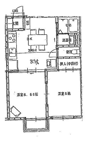 新潟県新潟市秋葉区中野5丁目4-60 荻川駅 2DK アパート 賃貸物件詳細