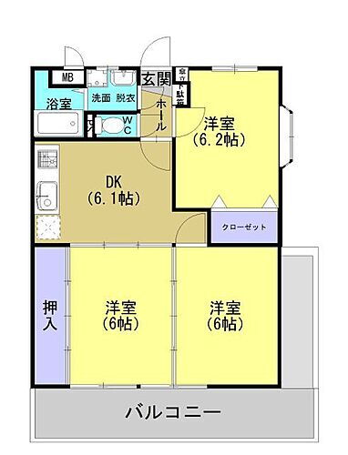 エステートあべまつ 1階 3DK 賃貸物件詳細