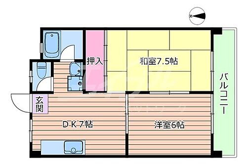 大阪府吹田市垂水町1丁目 豊津駅 2DK マンション 賃貸物件詳細