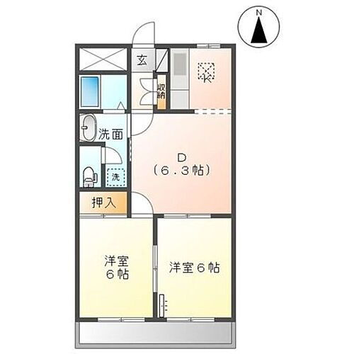 静岡県富士市宮下311-42 富士駅 2DK アパート 賃貸物件詳細