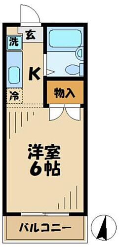 若樹ハイツ 2階 ワンルーム 賃貸物件詳細