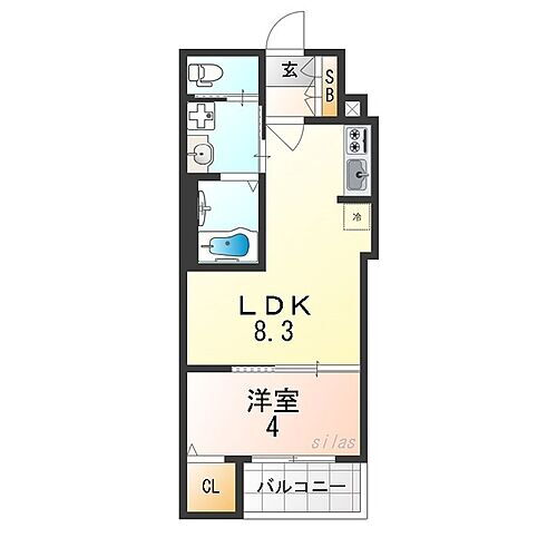 Ｈ－ｍａｉｓｏｎ塚本ＩＩＩ 3階 1LDK 賃貸物件詳細