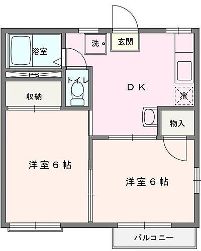 神奈川県愛甲郡愛川町中津 海老名駅 2DK アパート 賃貸物件詳細
