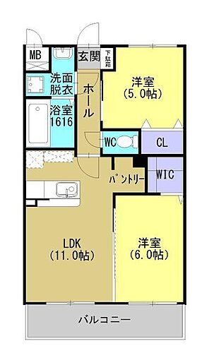 アバンガーデン 2階 2LDK 賃貸物件詳細