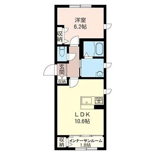 プランソレイユ新前橋 2階 1LDK 賃貸物件詳細