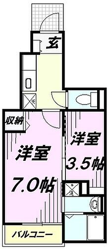 埼玉県入間市大字下藤沢1125-1 武蔵藤沢駅 2K アパート 賃貸物件詳細
