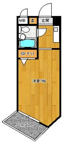 メゾン・ド・オセアン 4階 1K 賃貸物件詳細
