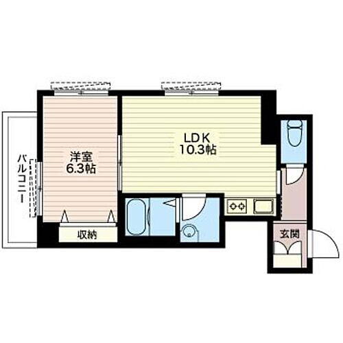 フーガ恵比寿南 2階 1LDK 賃貸物件詳細