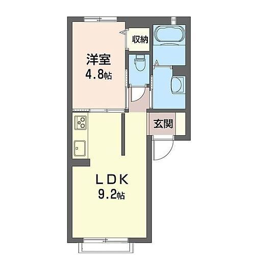 群馬県前橋市高井町1丁目27-7 群馬総社駅 1LDK アパート 賃貸物件詳細