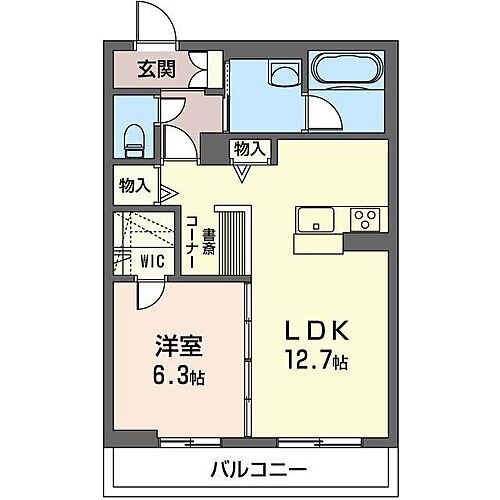 クレスティーク 2階 1LDK 賃貸物件詳細