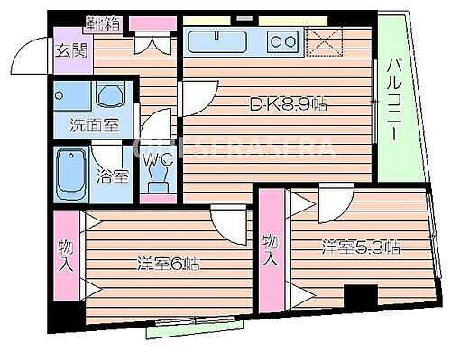 大阪府大阪市北区大淀南２丁目 福島駅 2DK マンション 賃貸物件詳細