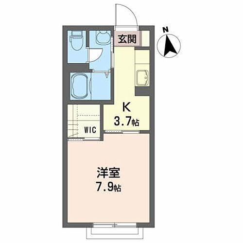 グラン・ドルチェ　Ｃ 1階 1K 賃貸物件詳細