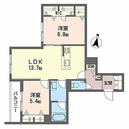 Ｅｓｐｏｉｒ宝塚・川面 2階 2LDK 賃貸物件詳細