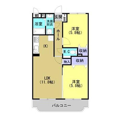 茨城県古河市雷電町 古河駅 2LDK マンション 賃貸物件詳細