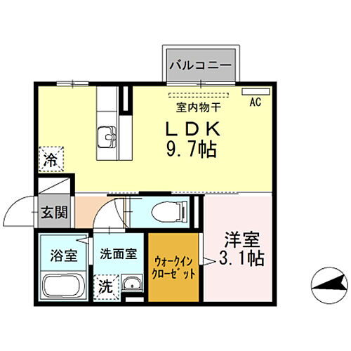 新潟県新潟市東区下木戸2丁目22-18-2 新潟駅 1LDK アパート 賃貸物件詳細