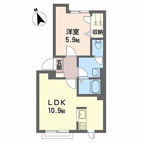 ガーデンコートＤ 1階 1LDK 賃貸物件詳細