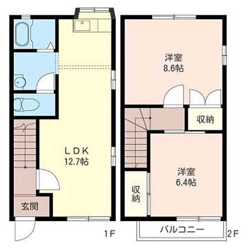 川添テラス 1階 2LDK 賃貸物件詳細