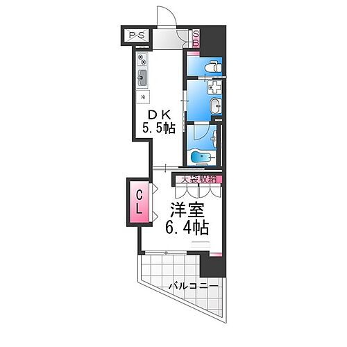 ハイツオリオン 5階 1DK 賃貸物件詳細