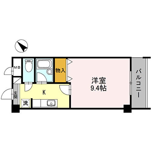 プレジデント２１ 5階 1K 賃貸物件詳細