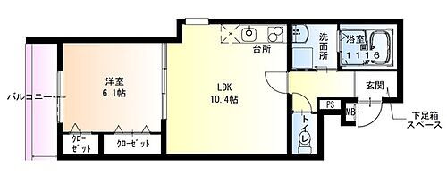 大阪府東大阪市横沼町1丁目 長瀬駅 1LDK アパート 賃貸物件詳細