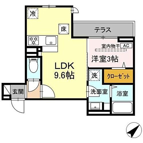 神奈川県大和市中央林間3丁目 中央林間駅 1LDK アパート 賃貸物件詳細
