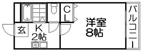 京都府八幡市男山泉 樟葉駅 1K マンション 賃貸物件詳細