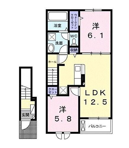 神奈川県高座郡寒川町中瀬 寒川駅 2LDK アパート 賃貸物件詳細
