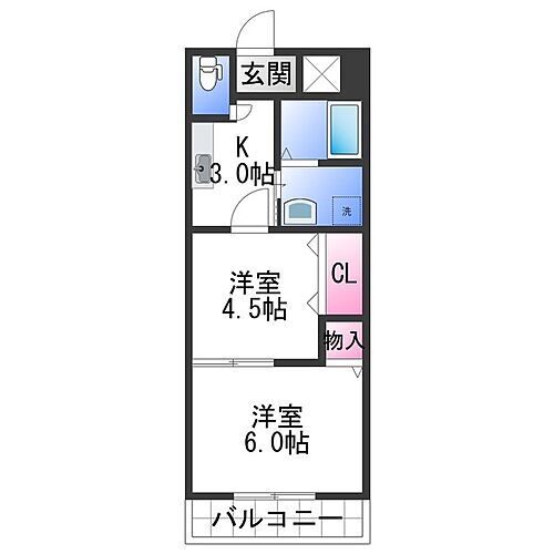 和歌山県和歌山市中島 宮前駅 2K マンション 賃貸物件詳細