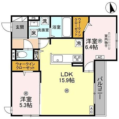 パサログランデ香ヶ丘 3階 2LDK 賃貸物件詳細