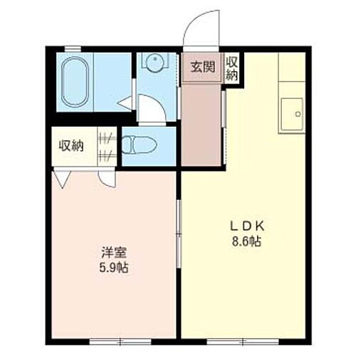 ＳＵＢＡＲＵＶＩＩ 1階 1LDK 賃貸物件詳細