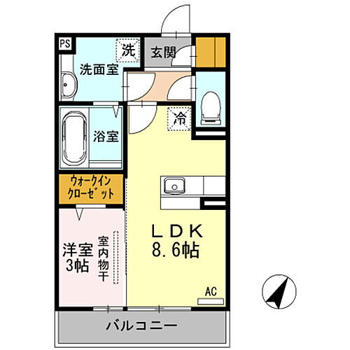 新潟県新潟市中央区京王2丁目10-59 越後石山駅 1LDK アパート 賃貸物件詳細