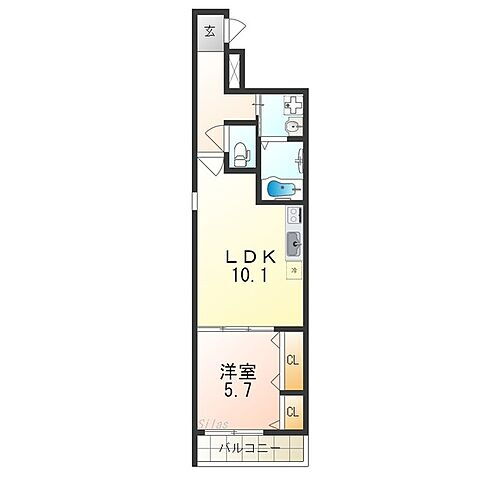 大阪府高石市千代田1丁目 高石駅 1LDK アパート 賃貸物件詳細