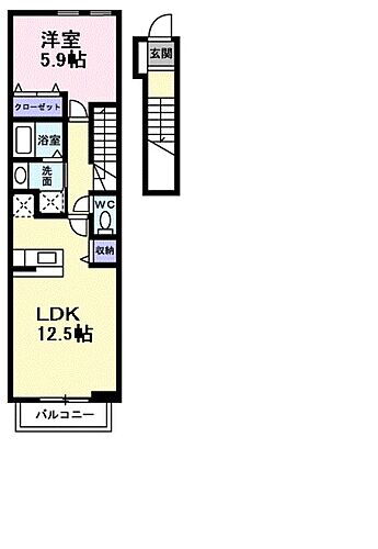 大阪府堺市東区草尾 北野田駅 1LDK アパート 賃貸物件詳細