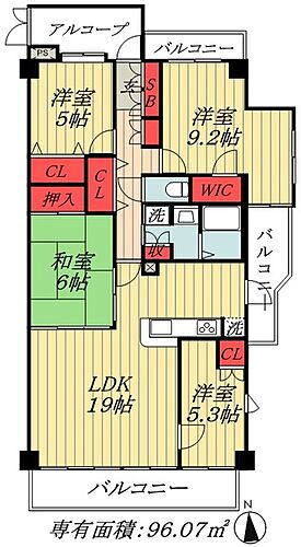 千葉県船橋市東中山２丁目 下総中山駅 4LDK マンション 賃貸物件詳細