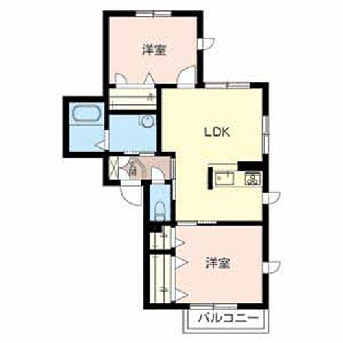 エコフォーティーン 2階 2LDK 賃貸物件詳細